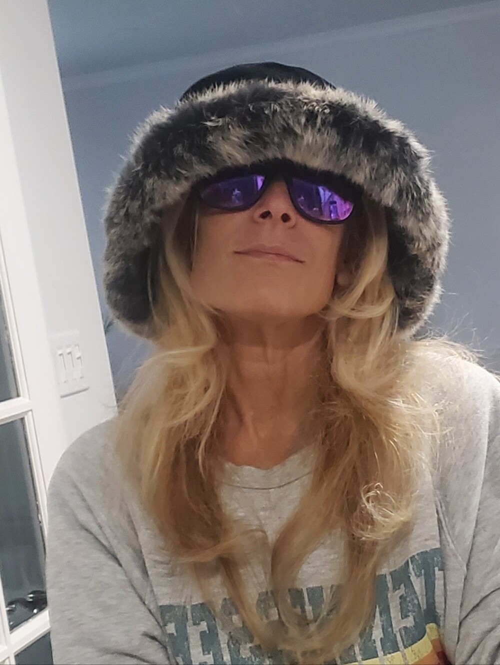 Danier Suede And Real Fur Bucket Brimmed Cloche Hat